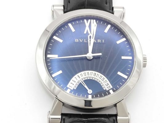 BVLGARI Solitaire SB42SDR O1360 Automatic Black Dial Men's Watch