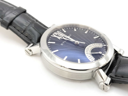 BVLGARI Solitaire SB42SDR O1360 Automatic Black Dial Men's Watch