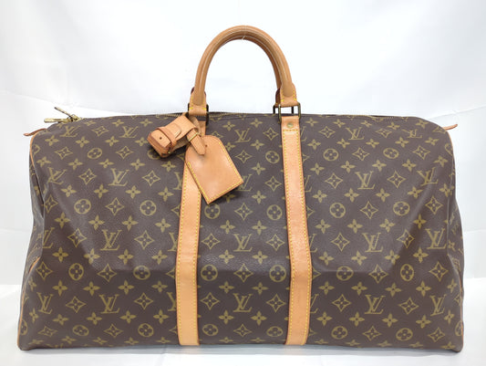 LOUIS VUITTON M41424 Monogram Keepall 55 Boston Bag