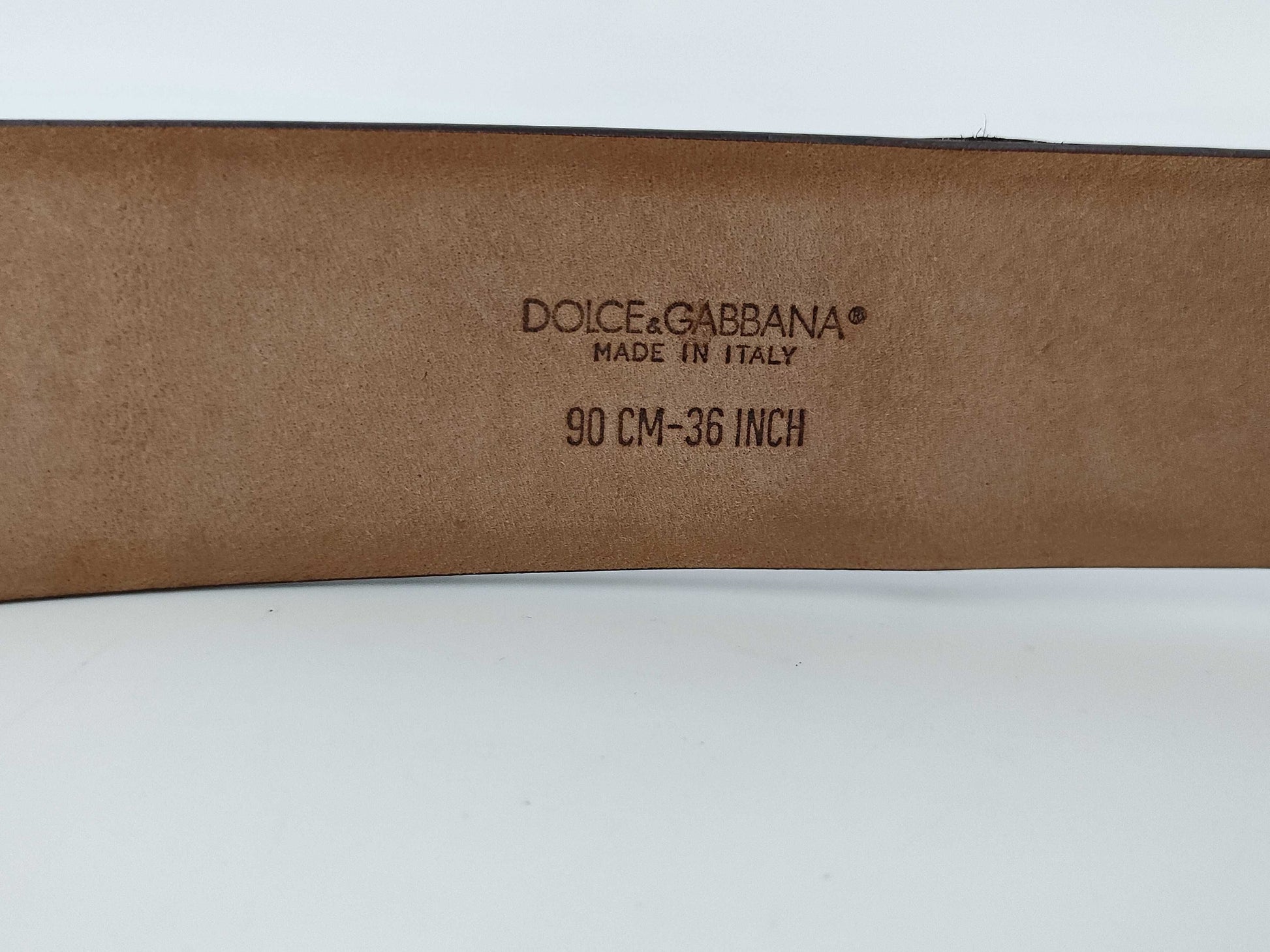 DOLCE&GABBANA Dolce&Gabbana Harako Leather Leopard Print Belt 90cm