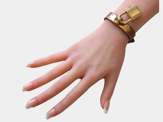 HERMES Kelly Watch 689492 Quartz Gold Brown Women's Watch