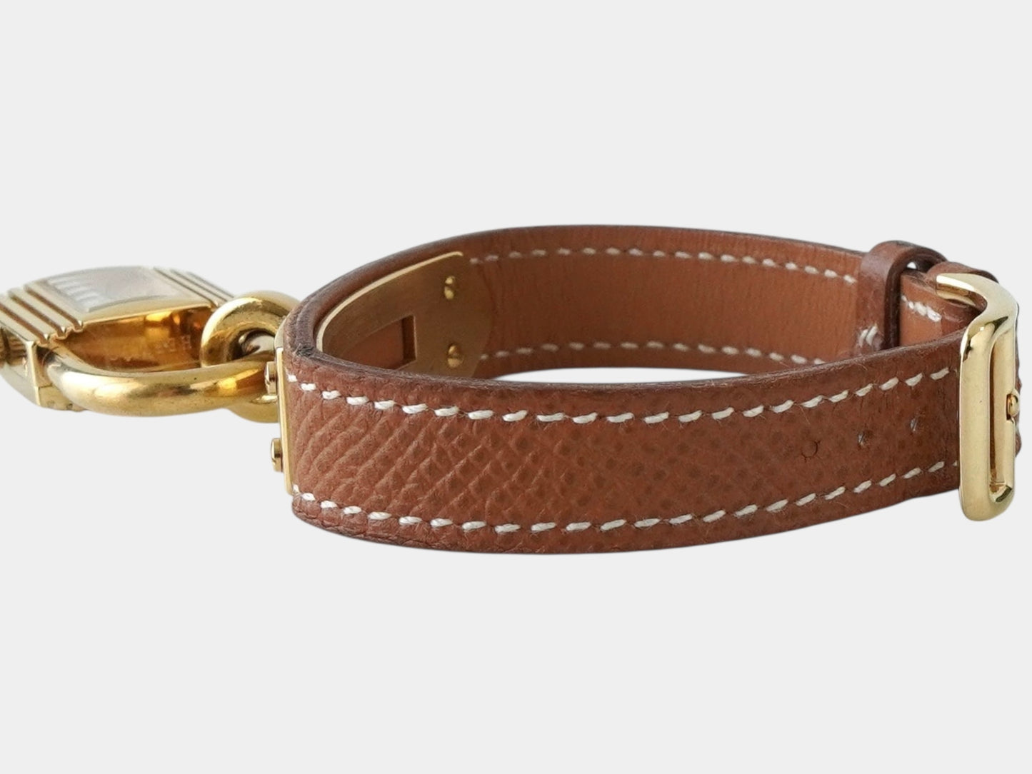 HERMES Kelly Watch 689492 Quartz Gold Brown Women's Watch