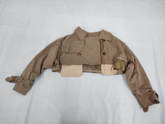 COMME des GARCONS COMME de GARCONS COMME de GARCONS Comme des Garçons Early Archive AD1991 Modified Short Trench Coat Beige Coat