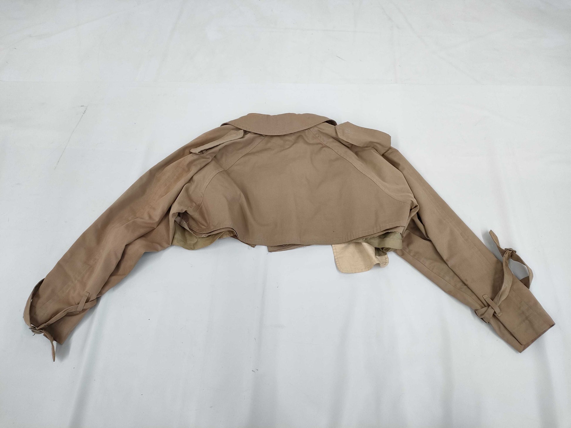 COMME des GARCONS COMME de GARCONS COMME de GARCONS Comme des Garçons Early Archive AD1991 Modified Short Trench Coat Beige Coat