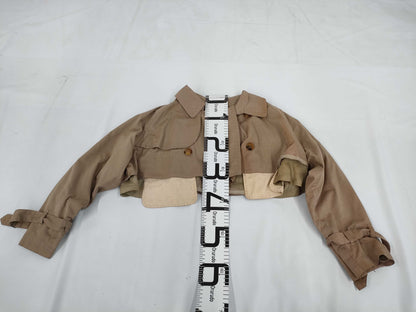 COMME des GARCONS COMME de GARCONS COMME de GARCONS Comme des Garçons Early Archive AD1991 Modified Short Trench Coat Beige Coat