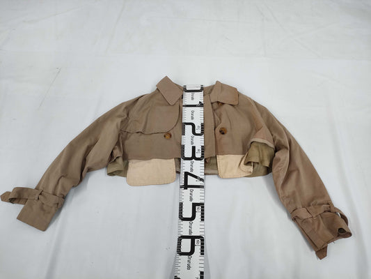 COMME des GARCONS COMME de GARCONS COMME de GARCONS Comme des Garçons Early Archive AD1991 Modified Short Trench Coat Beige Coat