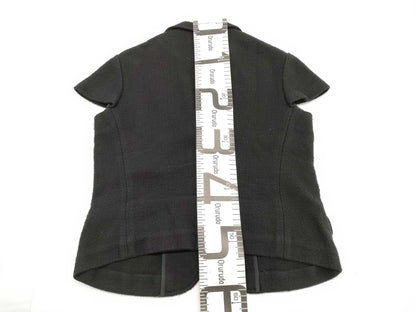 Ys Yohji Yamamoto 2/4 Sleeve Single Breasted Jacket, Black, Size 2
