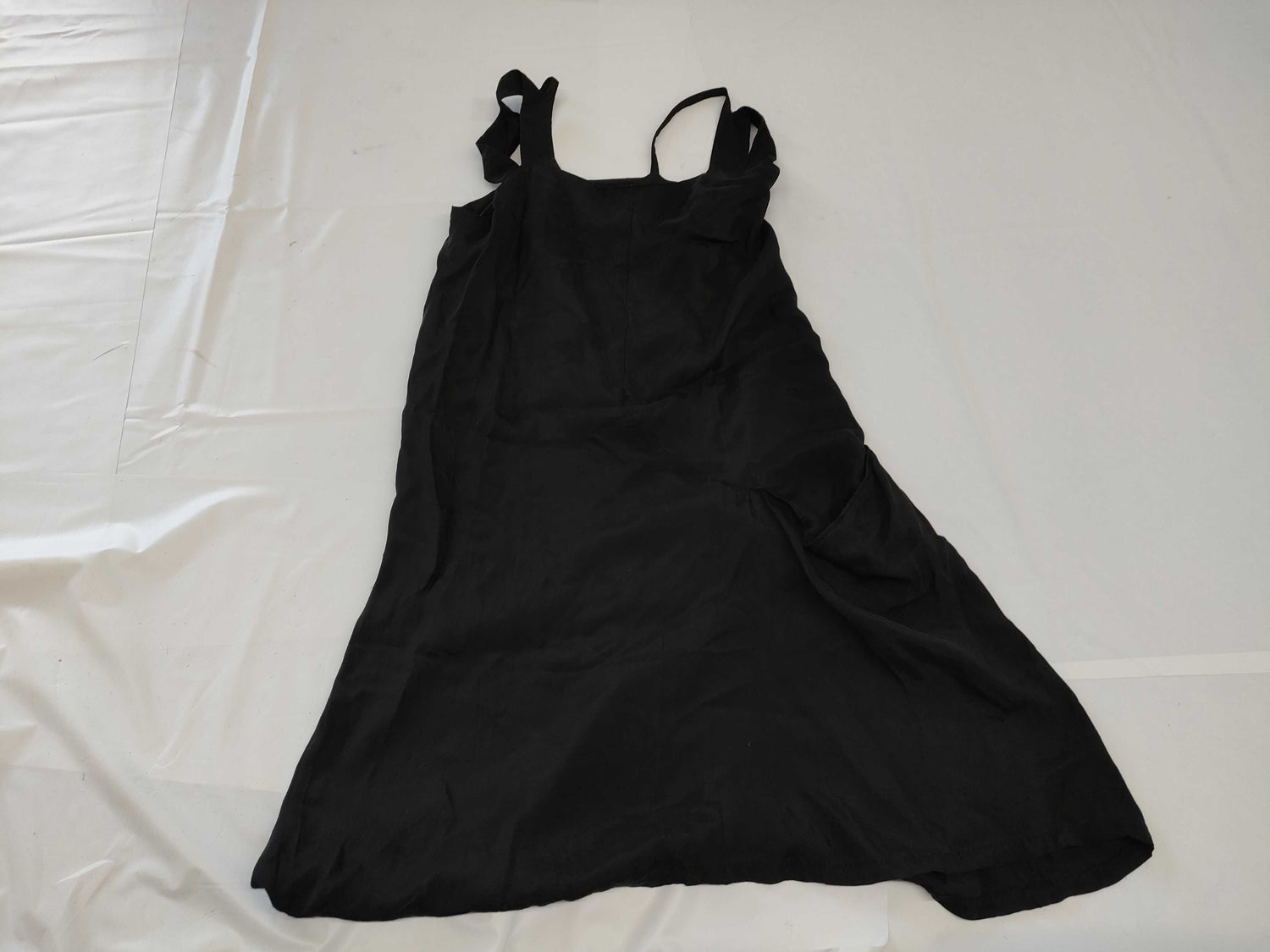 Ys Yohji Yamamoto Thin Modified Cami Dress in Black