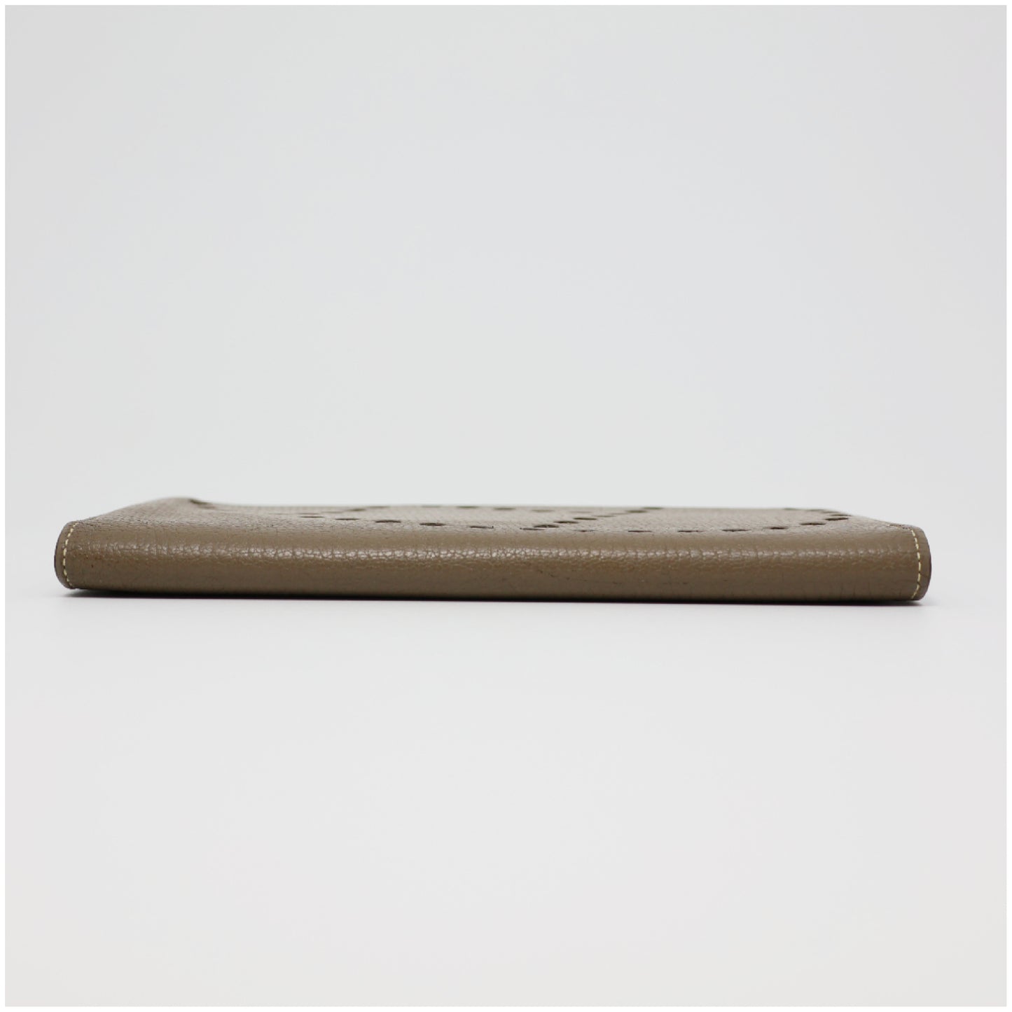 HERMES HERMES Evelyn Wallet Billfold Etoupe Chevre □N Stamp Billfold