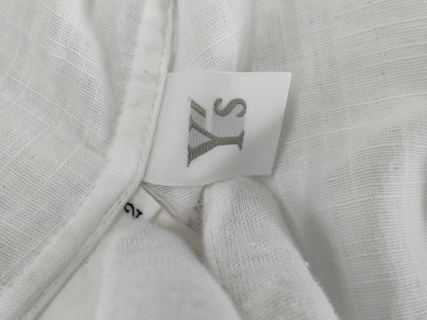 Ys Yohji Yamamoto Linen Short Sleeve Shirt, White, Size 2