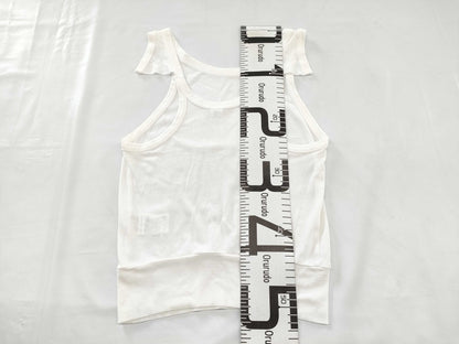 Ys Yohji Yamamoto Sleeveless Tank Top, White, Size 3, Tops