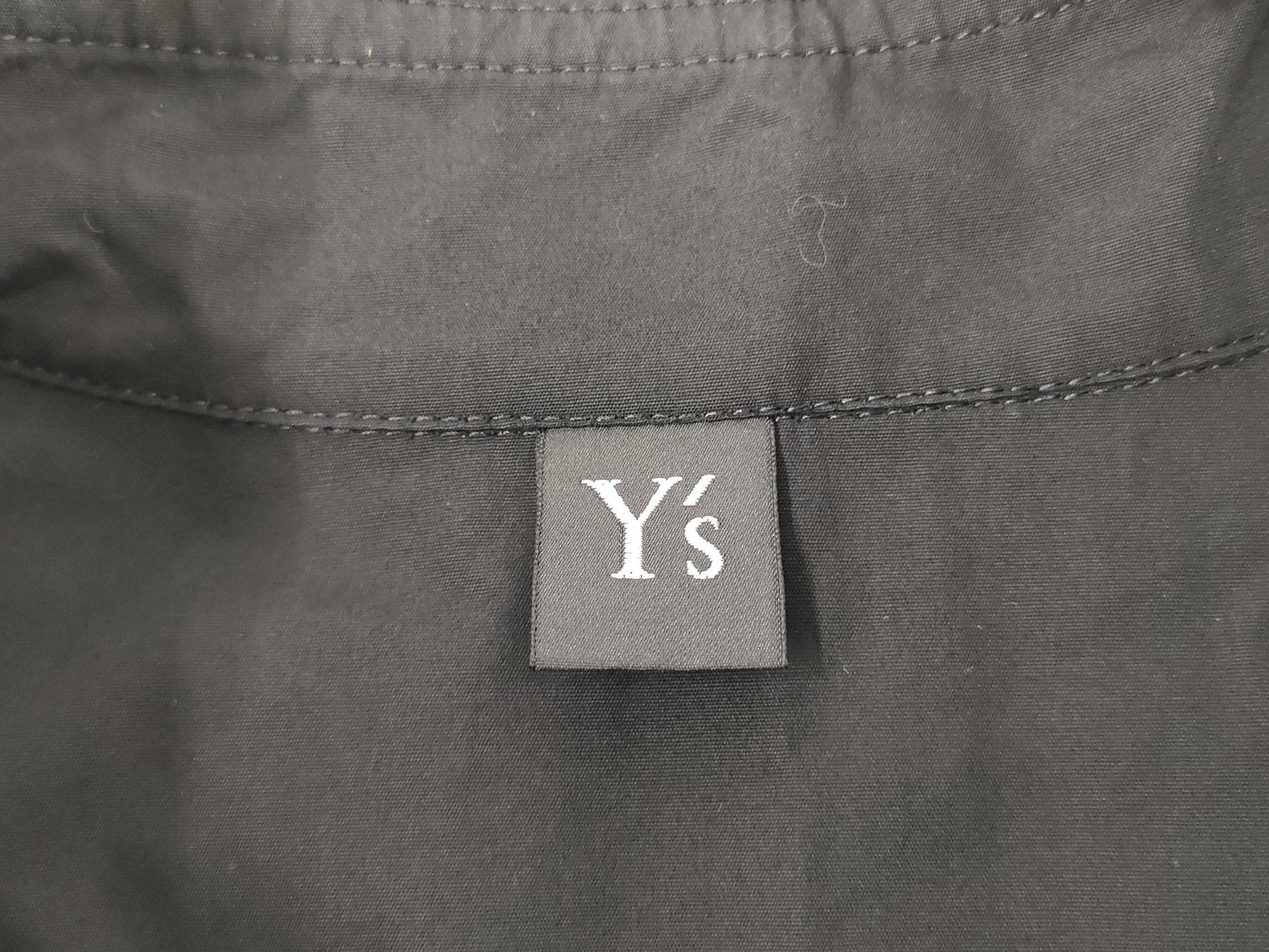 Ys Yohji Yamamoto Pocket Short Sleeve Shirt, Black, Size 2