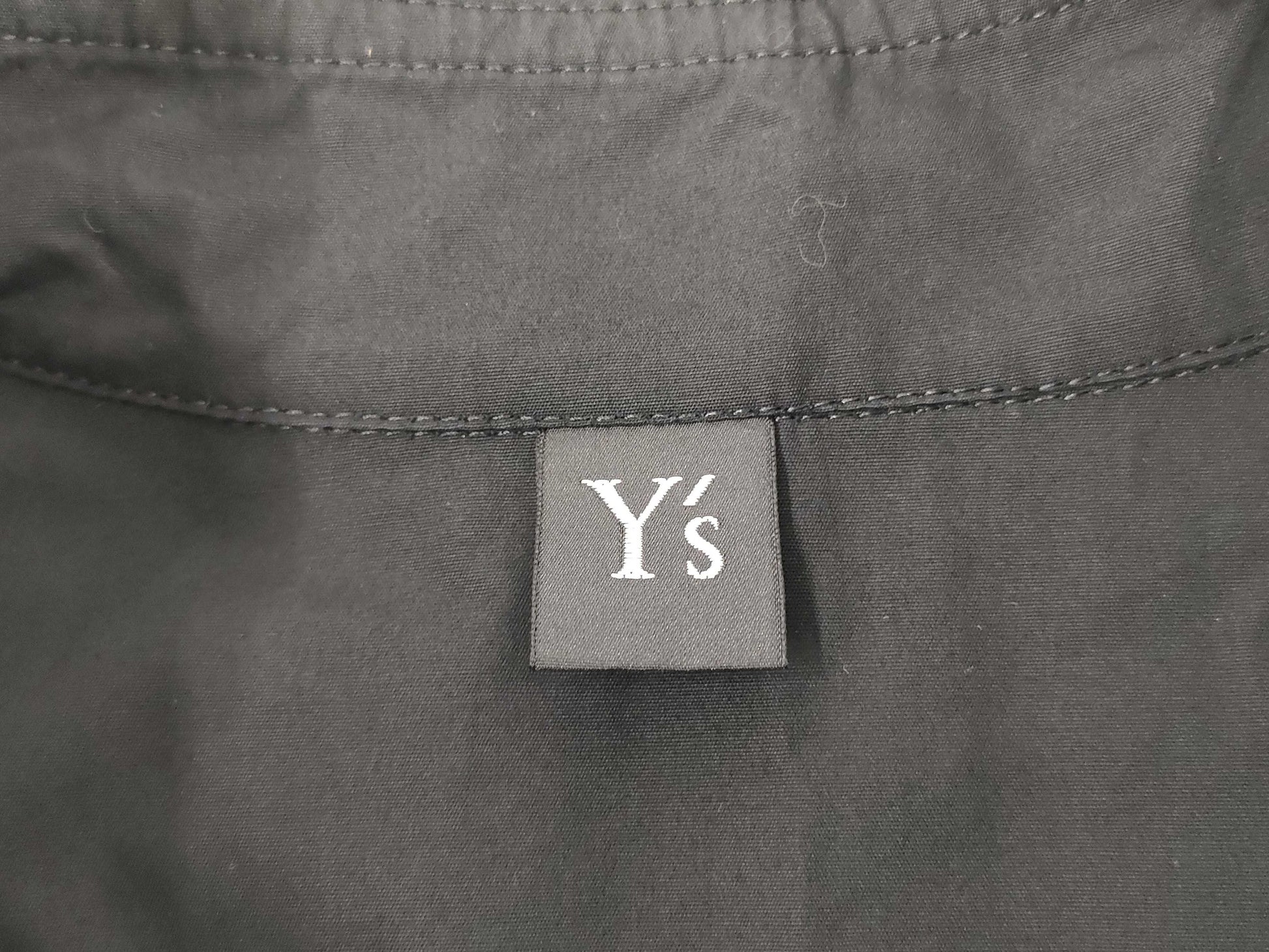 Ys Yohji Yamamoto Pocket Short Sleeve Shirt, Black, Size 2