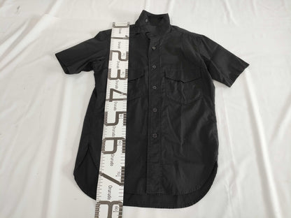 Ys Yohji Yamamoto Pocket Short Sleeve Shirt, Black, Size 2