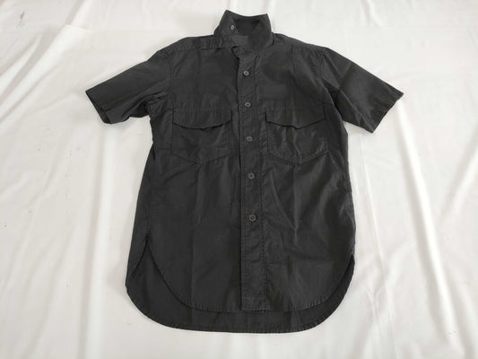 Ys Yohji Yamamoto Pocket Short Sleeve Shirt, Black, Size 2