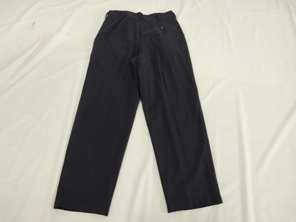 Ys Yohji Yamamoto Wool See-Through Slacks Navy Pants