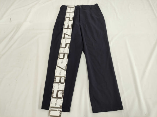 Ys Yohji Yamamoto Wool See-Through Slacks Navy Pants