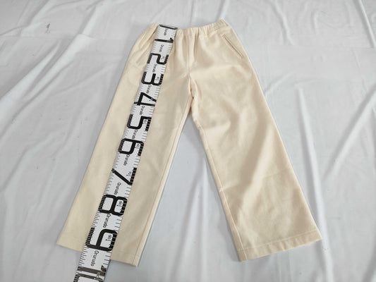Ys for living Yohji Yamamoto wool wide-leg pants in ivory