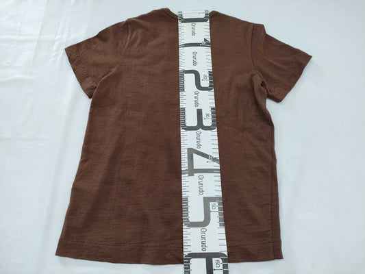 toricot COMME des GARÇONS early archive patchwork wool short sleeve T-shirt in brown