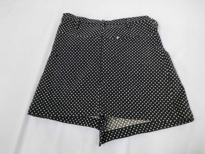 Ys Yohji Yamamoto Polka Dot Pattern Asymmetrical Shorts Black Size 2 Pants
