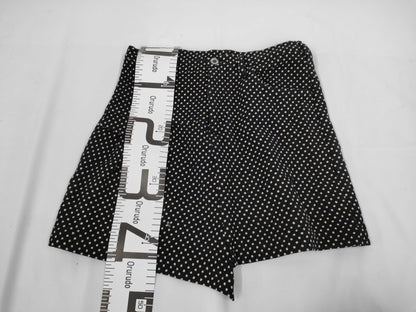 Ys Yohji Yamamoto Polka Dot Pattern Asymmetrical Shorts Black Size 2 Pants