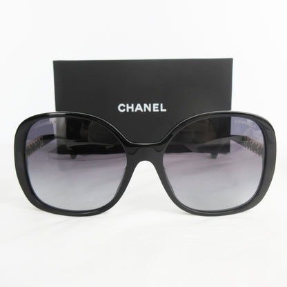  CHANEL Unused Eyewear Chain with Coco Mark Logo 5470-Q-A c.622/S6 Black Gold Hardware Sunglasses/Eyeglasses