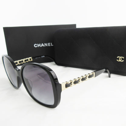  CHANEL Unused Eyewear Chain with Coco Mark Logo 5470-Q-A c.622/S6 Black Gold Hardware Sunglasses/Eyeglasses