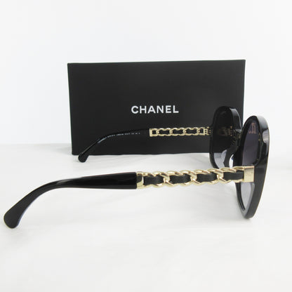  CHANEL Unused Eyewear Chain with Coco Mark Logo 5470-Q-A c.622/S6 Black Gold Hardware Sunglasses/Eyeglasses