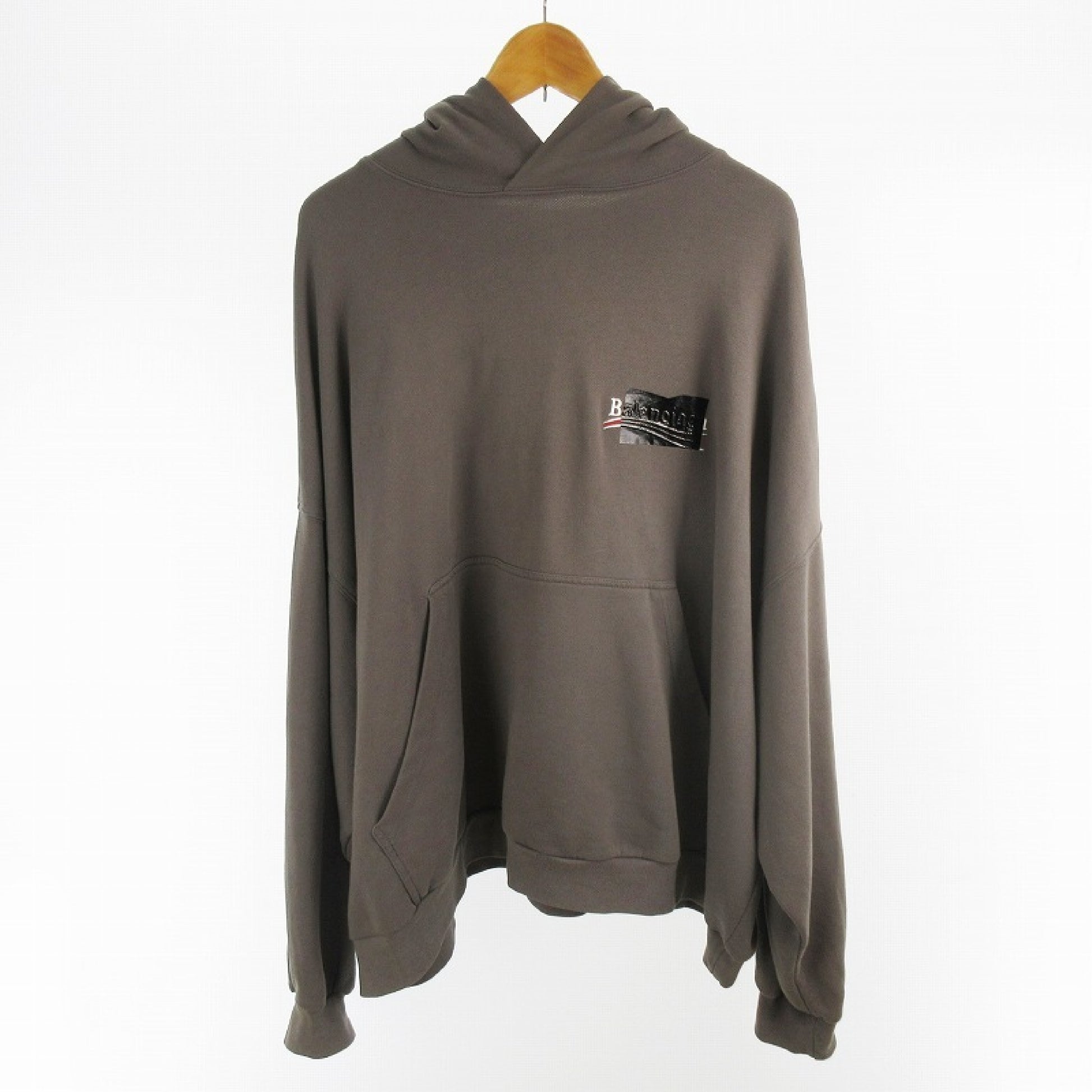 BALENCIAGA 22AW GAFFER HOODIE Campaign Logo Paint Design 713677 TNVG2 Pullover Hoodie Sweatshirt Gray L Balenciaga Japan Co., Ltd.