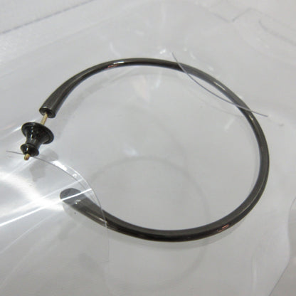 Unused CAREERING PLACEBO 1301 Black Hoop Ring/Earrings, K18 SV925, Original Price: 52,800 yen
