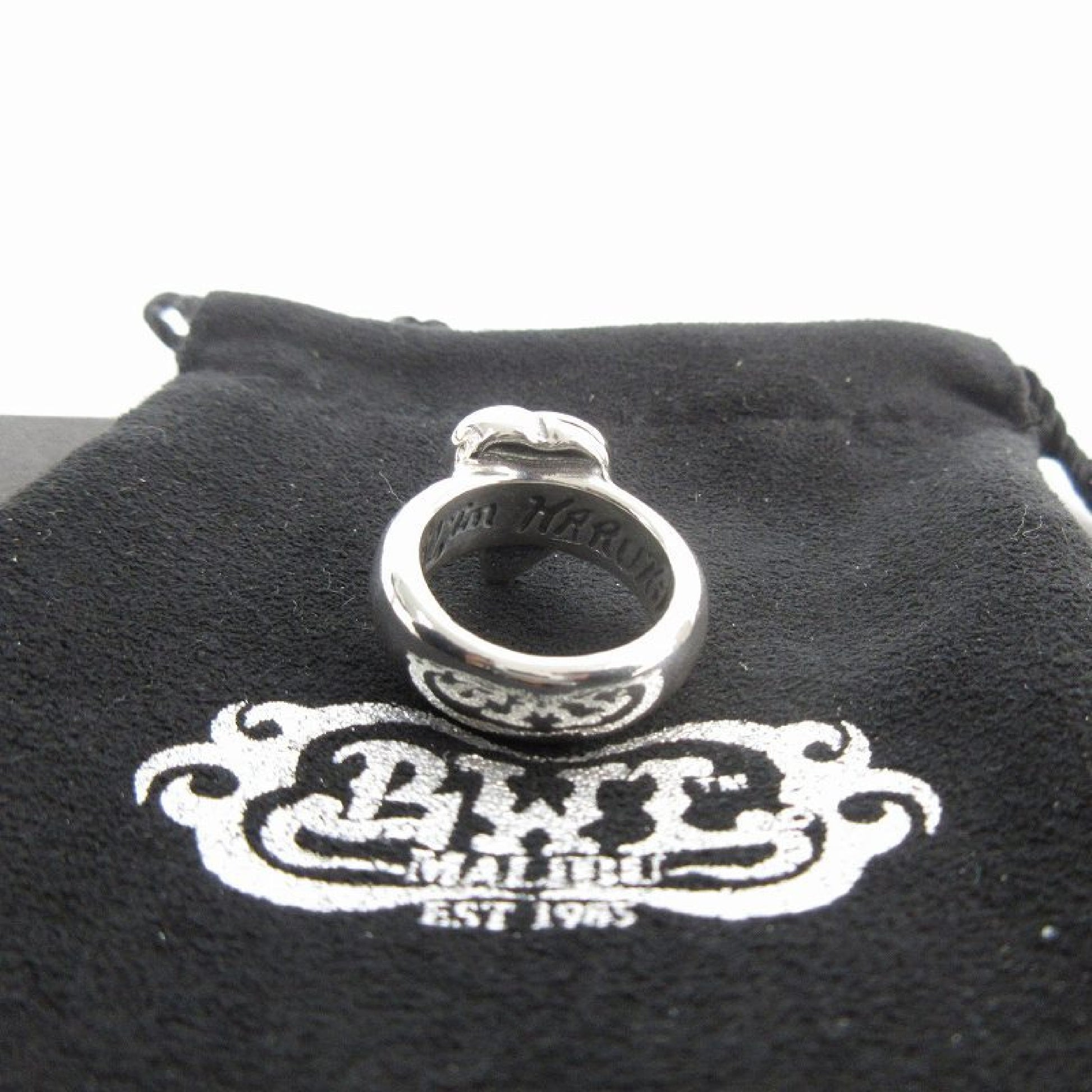 Unused Bill Wall Leather Haruhiko Kato R305 Ring with Blue Topaz, Silver 925, Size 8