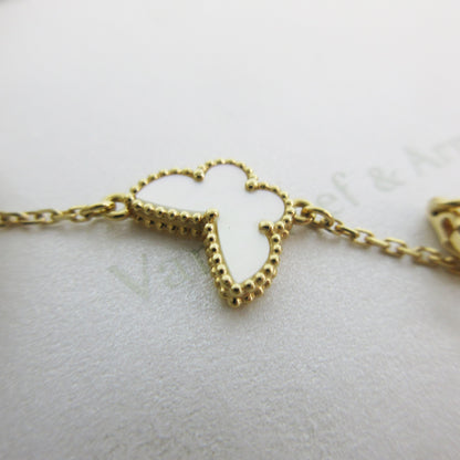 Van Cleef & Arpels Sweet Alhambra Papillon Mother-of-Pearl Yellow Gold Au750 1.9g Bracelet/Bangle 