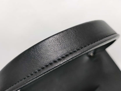 CELINE Handbag Leather Black Handbag