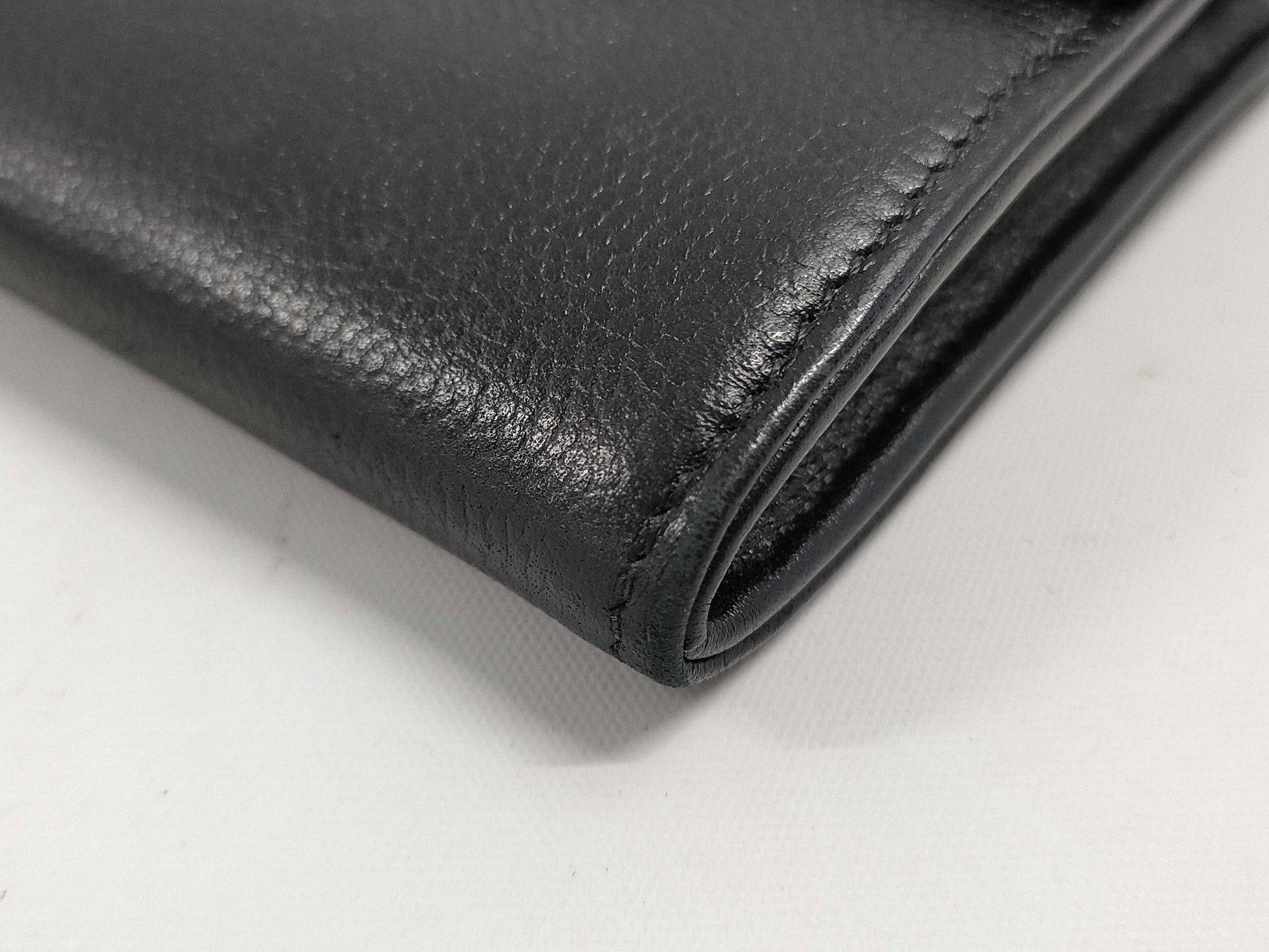 CHANEL Leather Wallet with Coco Mark, Cards, and Stickers