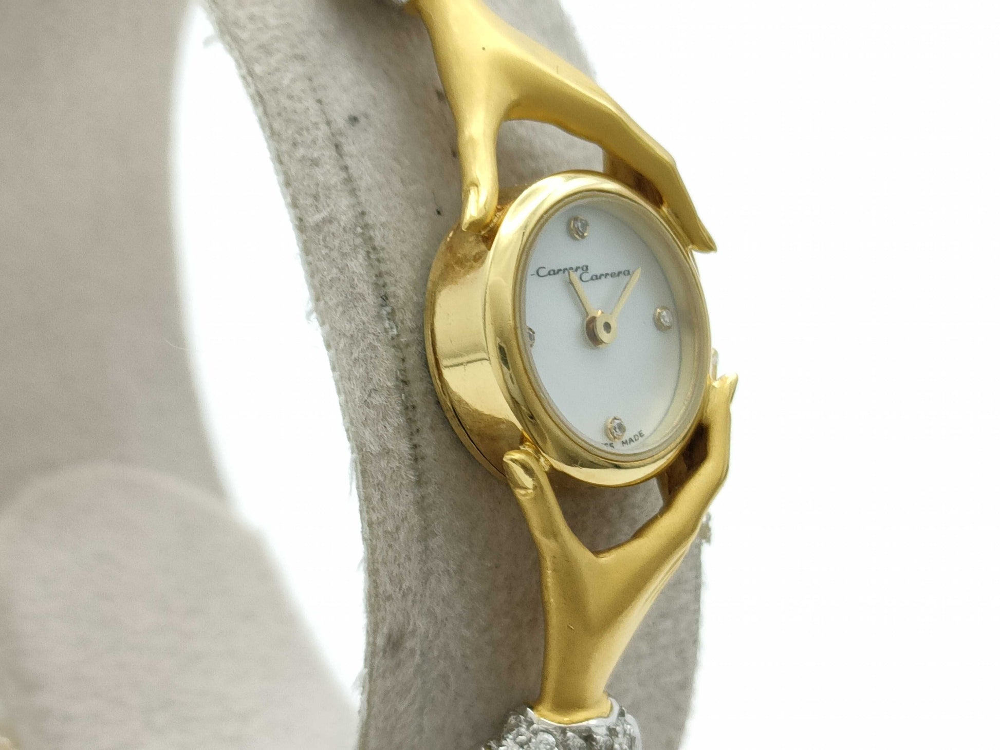 Carrera y Carrera 398 31407 108 Quartz Women's Watch with Shell Dial and Dead Battery