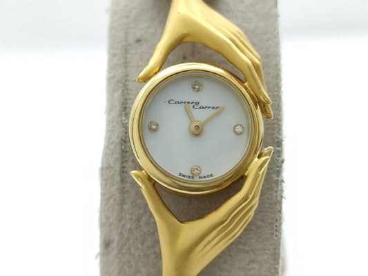 Carrera y Carrera 398 31407 108 Quartz Women's Watch with Shell Dial and Dead Battery