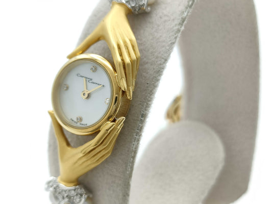 Carrera y Carrera 398 31407 108 Quartz Women's Watch with Shell Dial and Dead Battery