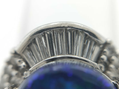 OP 6.49ct D 0.73ct PT900 11.0g Ring 