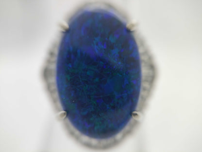 OP 6.49ct D 0.73ct PT900 11.0g Ring 