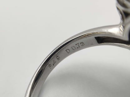 OP 6.49ct D 0.73ct PT900 11.0g Ring 