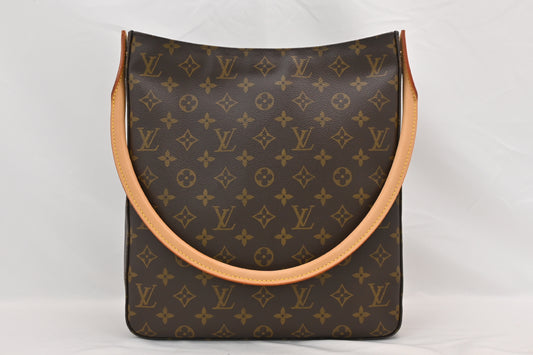 LOUIS VUITTON Monogram M51145 Looping GM Tote Bag Handbag