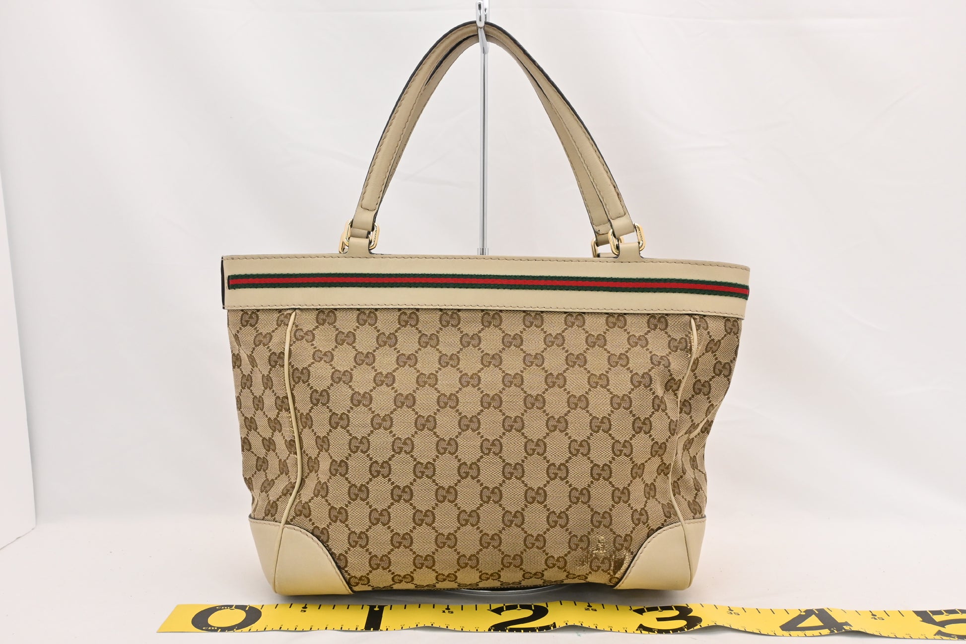 GUCCI GUCCI Gucci GG Canvas Sherry Line Handbag Tote Bag 257061 Handbag