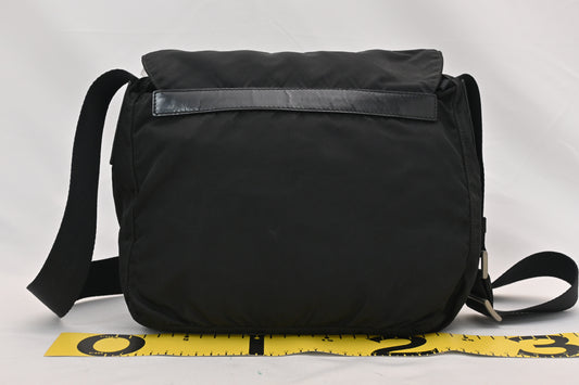 PRADA Prada Nylon Tessuto Black Shoulder Bag