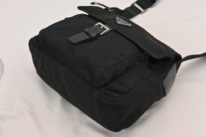 PRADA Prada Nylon Tessuto Black Shoulder Bag
