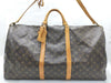 LOUIS VUITTON Monogram LV Keepall Bandouliere Boston Bag