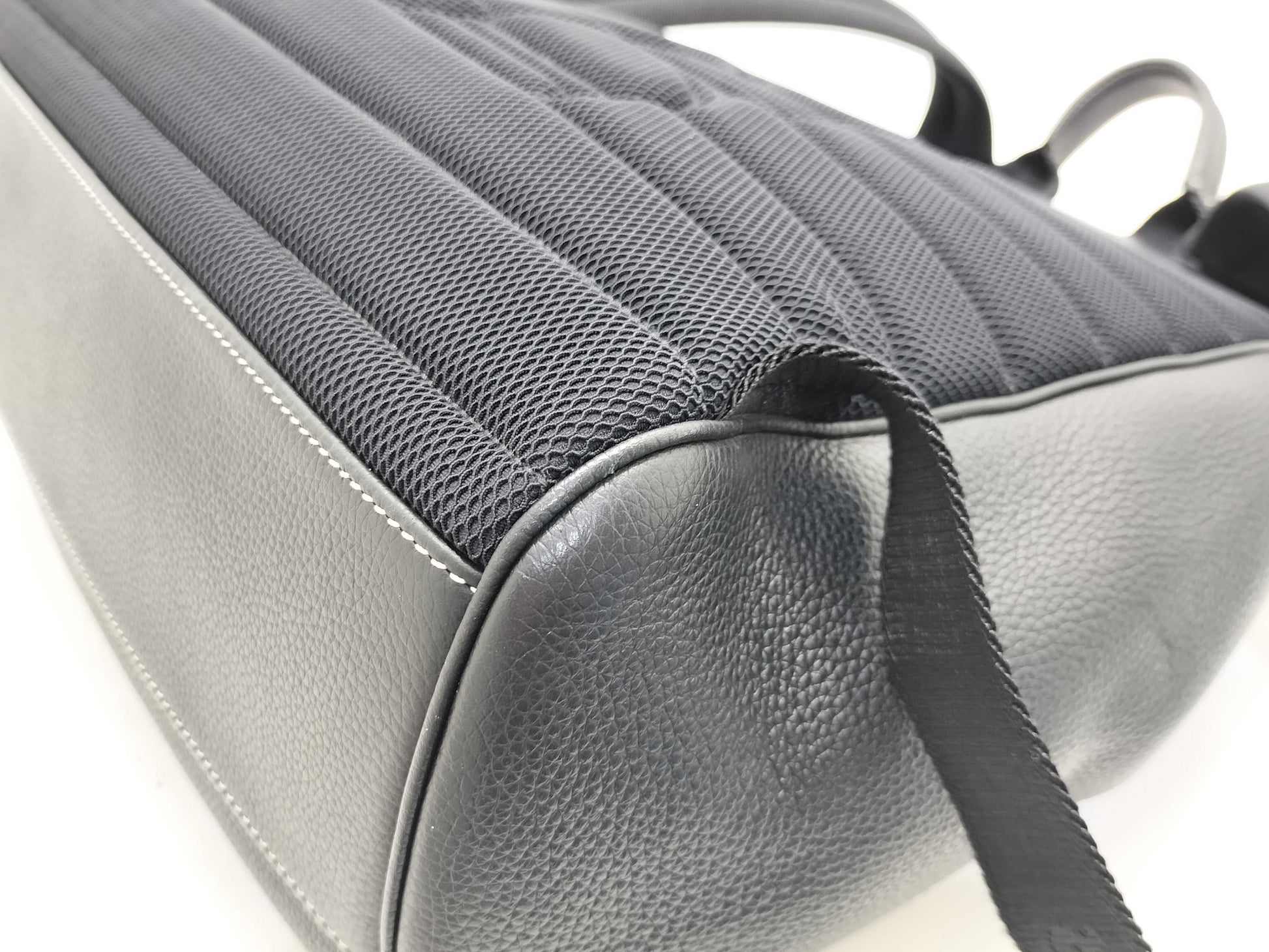 Dior Saddle Backpack, Black Leather