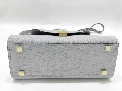 Valextra Micro Iside 2-Way Gray Handbag
