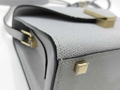 Valextra Micro Iside 2-Way Gray Handbag