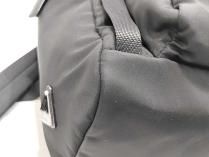 PRADA Tessuto Nylon Backpack in Black 
