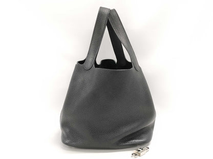 HERMES HERMES Picotin Lock 22 Black A Stamp Handbag